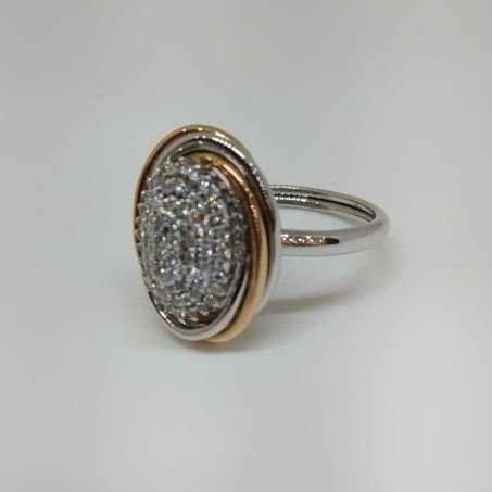 Real diamond White gold branded ladies ring