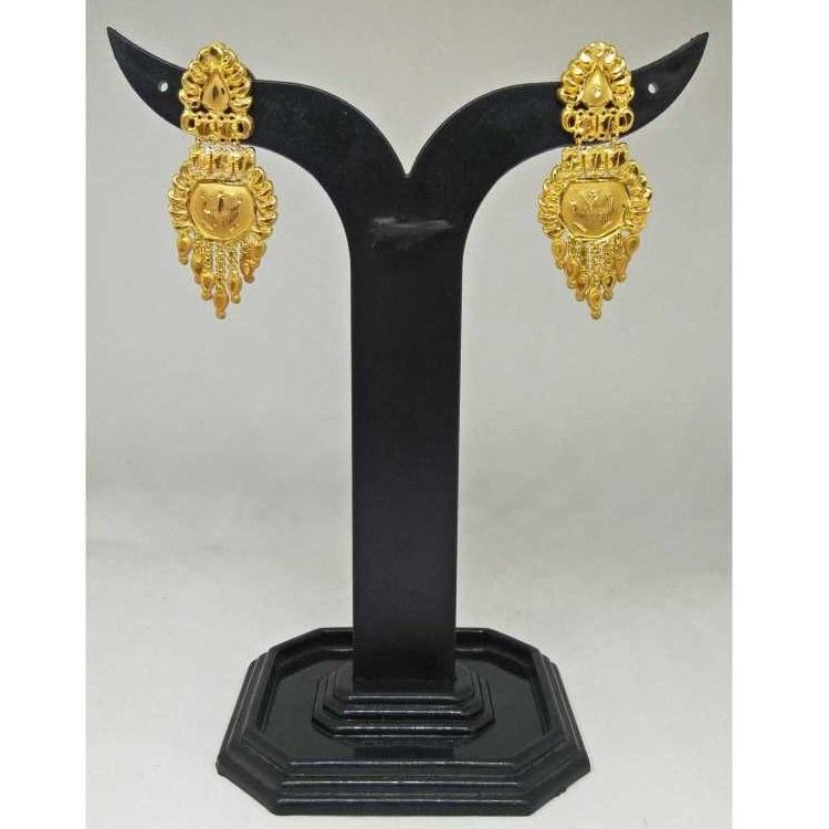 22 KT GOLD Plan Designed Earring