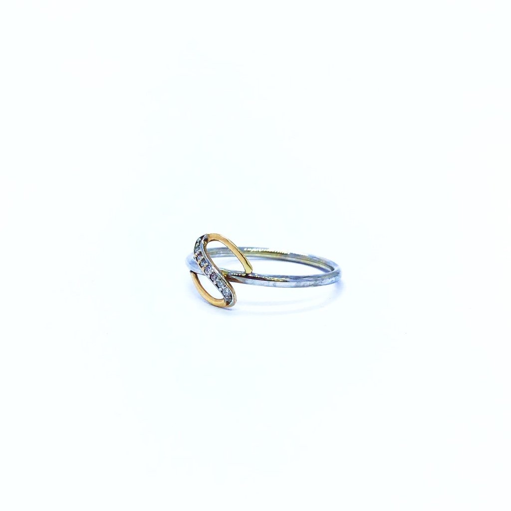 Real diamond fancy s letter ring