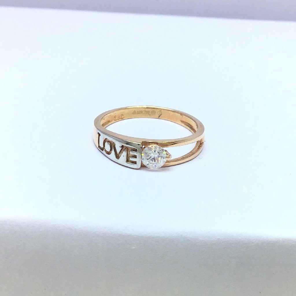 fancy rose gold ladies ring