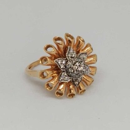 18 Kt  Rose Gold Ladies Branded Ring