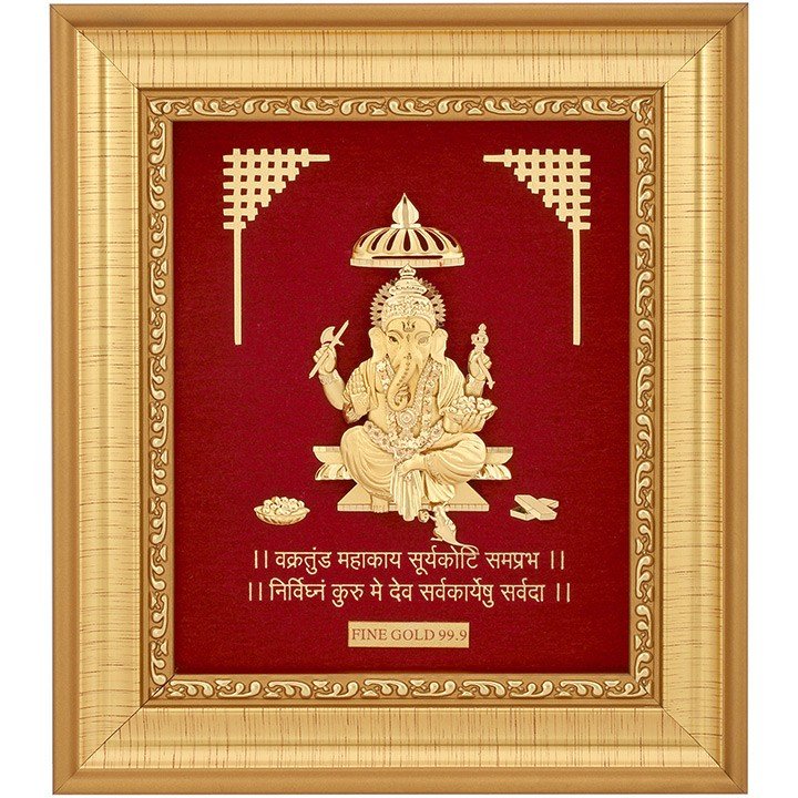 999 GOLD GANESHJI FRAME