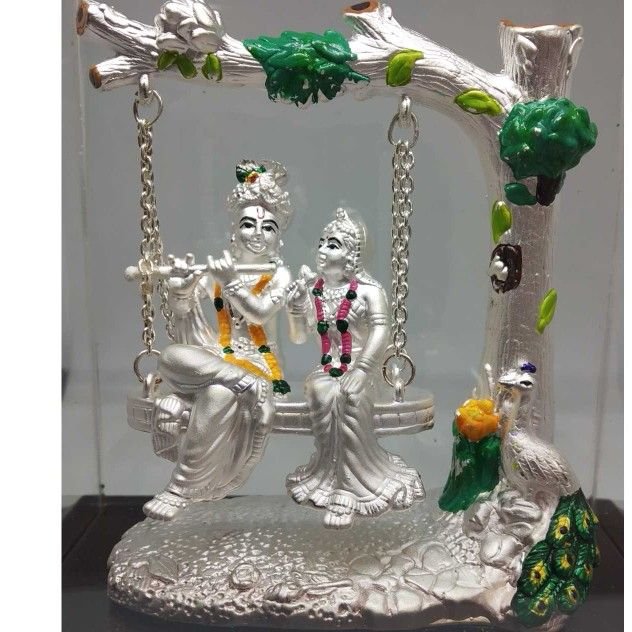 999 SILVER RADHE- KRISHNA IDOLS