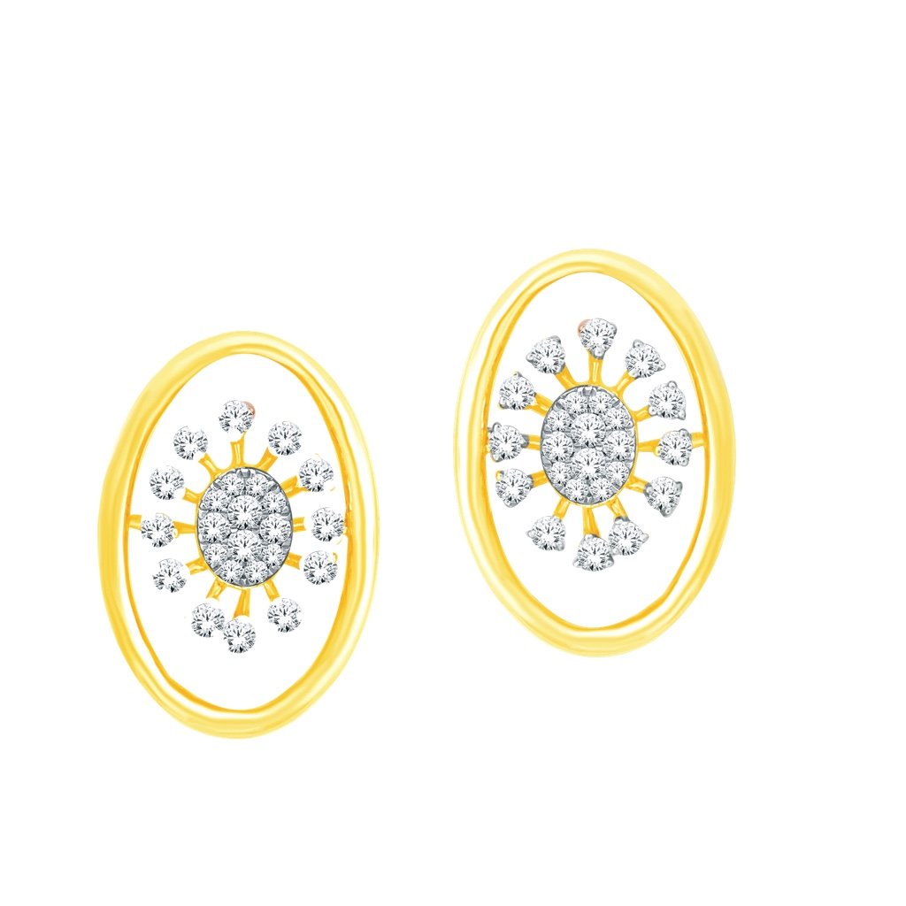 Real diamond fancy earrings