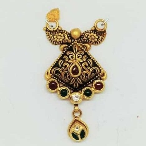 22 KT Gold Oxidised Designer Pendant