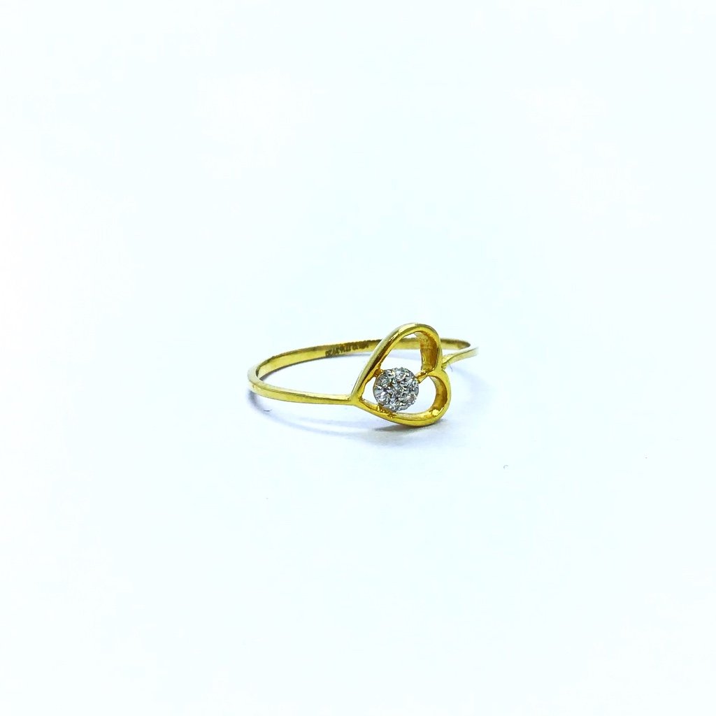 REAL DIAMOND FANCY HEART SHAPE RING
