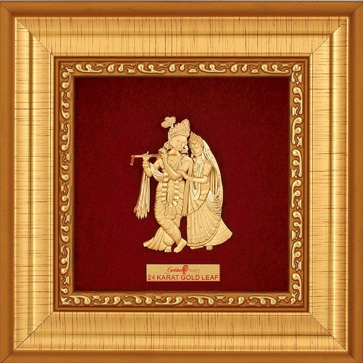 RADHA-KRISHNA 999 GOLD FRAME