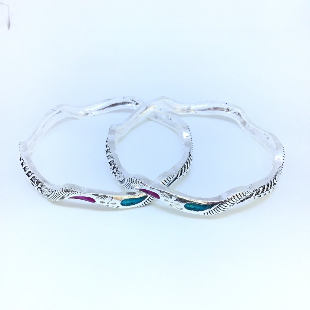 925 FANCY OXIDISED SILVER BANGLES