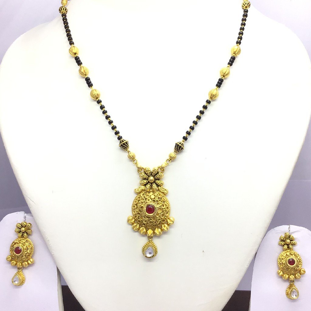 BRANDED JADTAR GOLD MANGALSUTRA SET