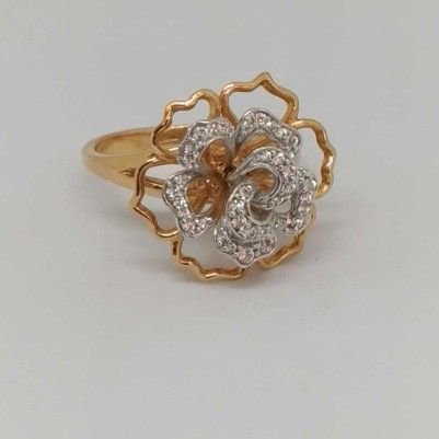 18 Kt Rose Gold Ladies Branded Ring