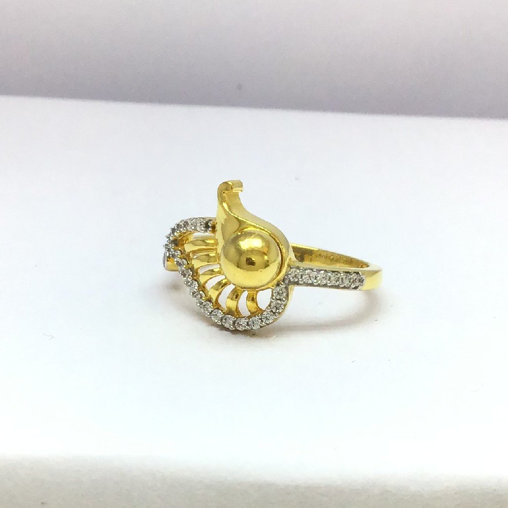 designing fancy ball gold ladies ring