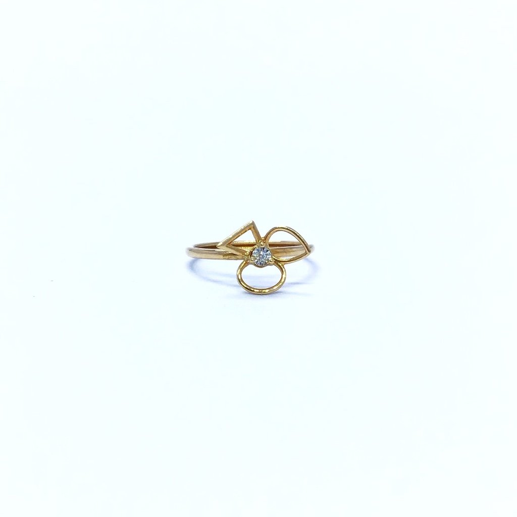 REAL DIAMOND FANCY ROSE GOLD RING