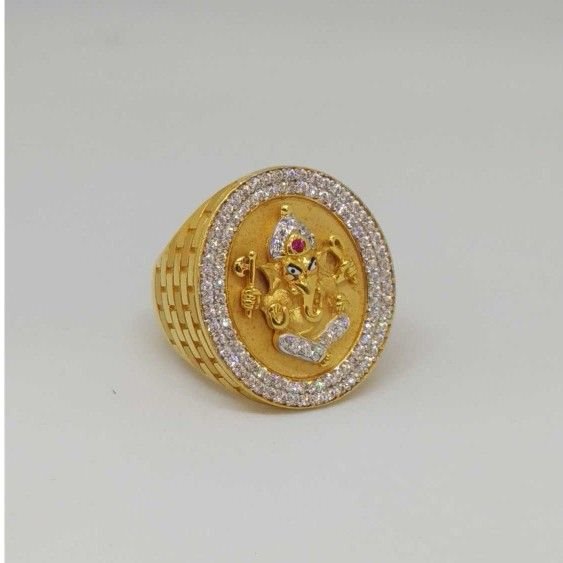 22 Kt Gold Gents Branded Ring