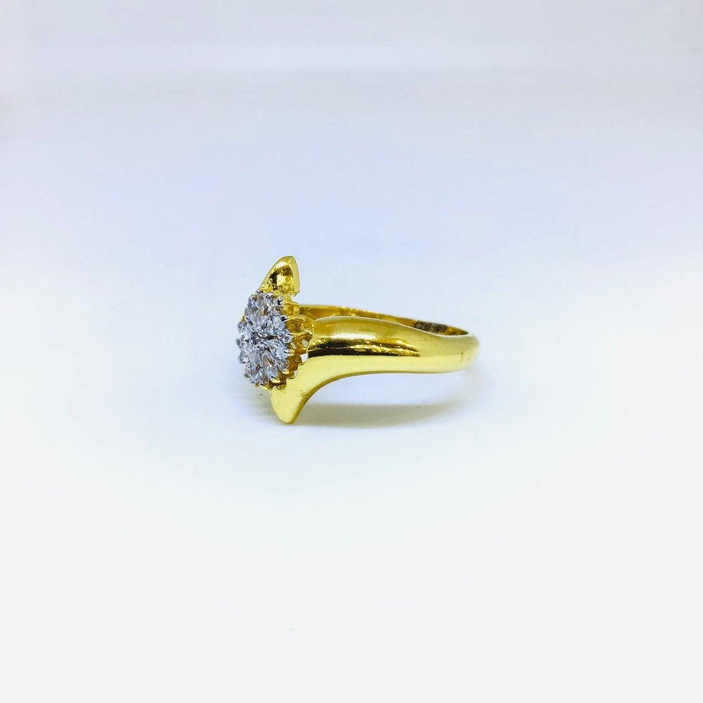 BRANDED FANCY GOLD HOLLOW RING