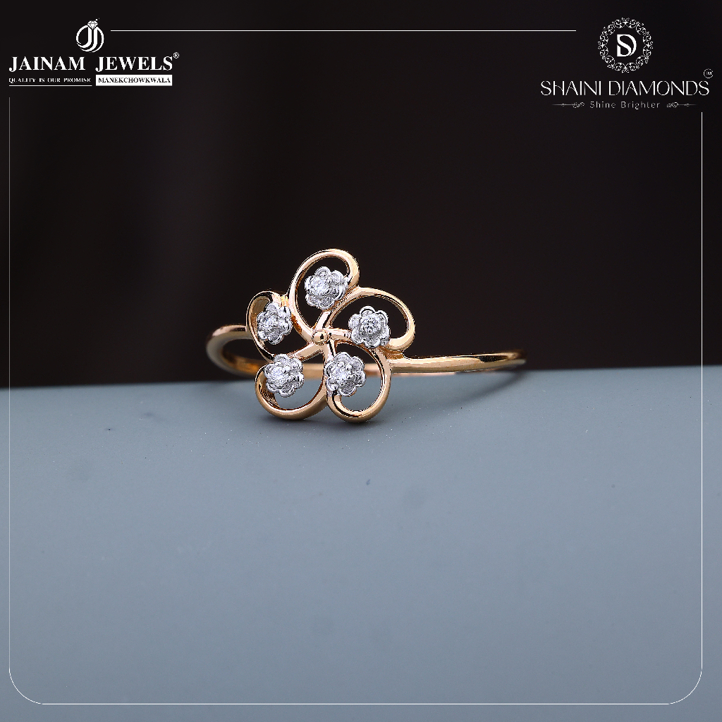 Gold Ladies Ring GLR-DU488 - Best Jewellers in Chandigarh