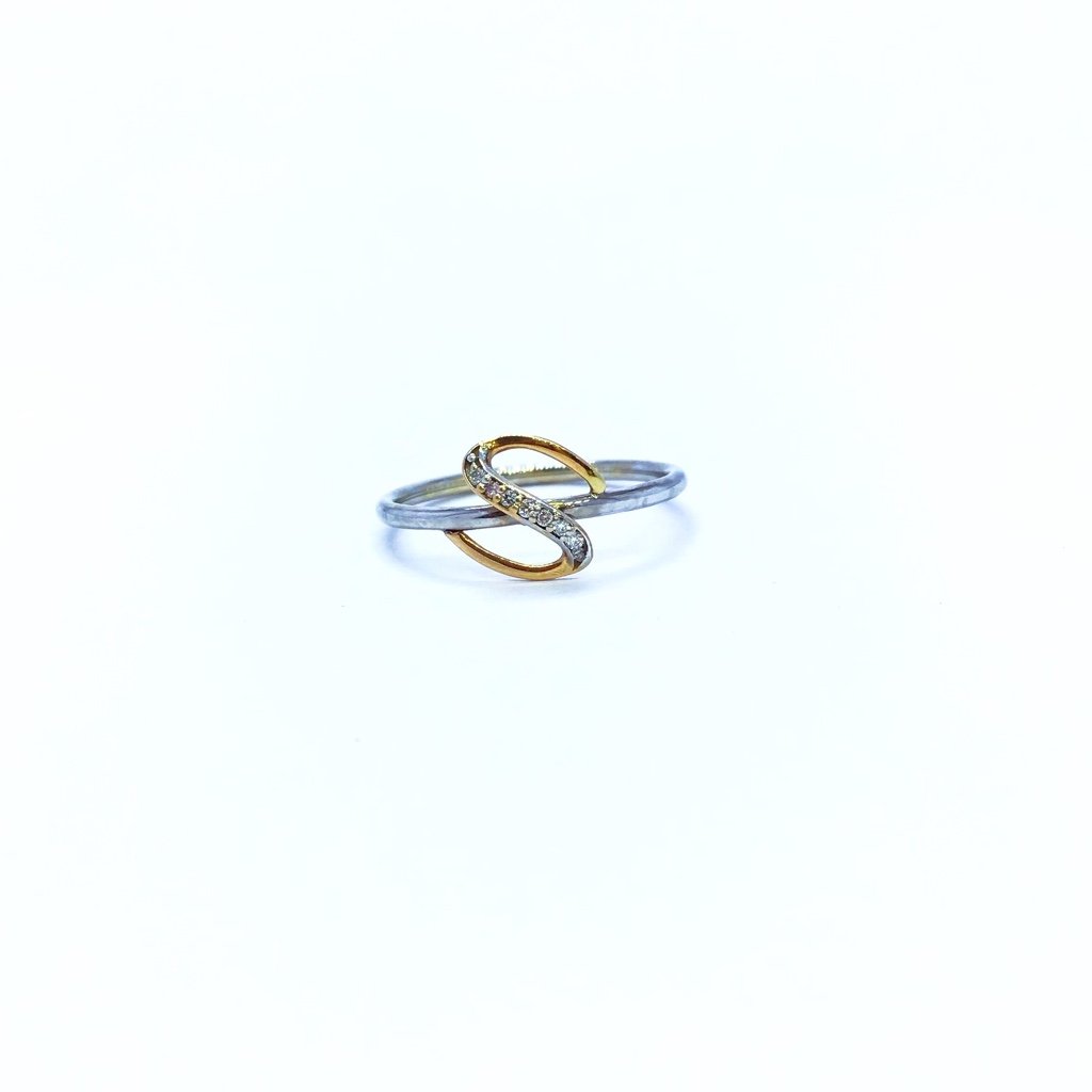 Real diamond fancy s letter ring