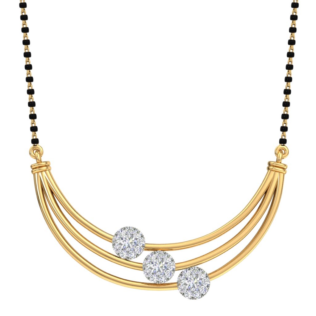 Real diamond online mangalsutra price