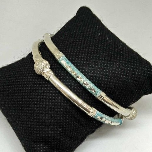 925 Sterling Silver Kada Type Bangle