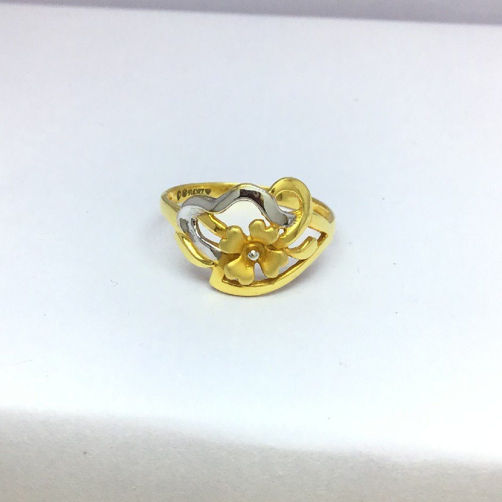 designing flower ladies gold ring